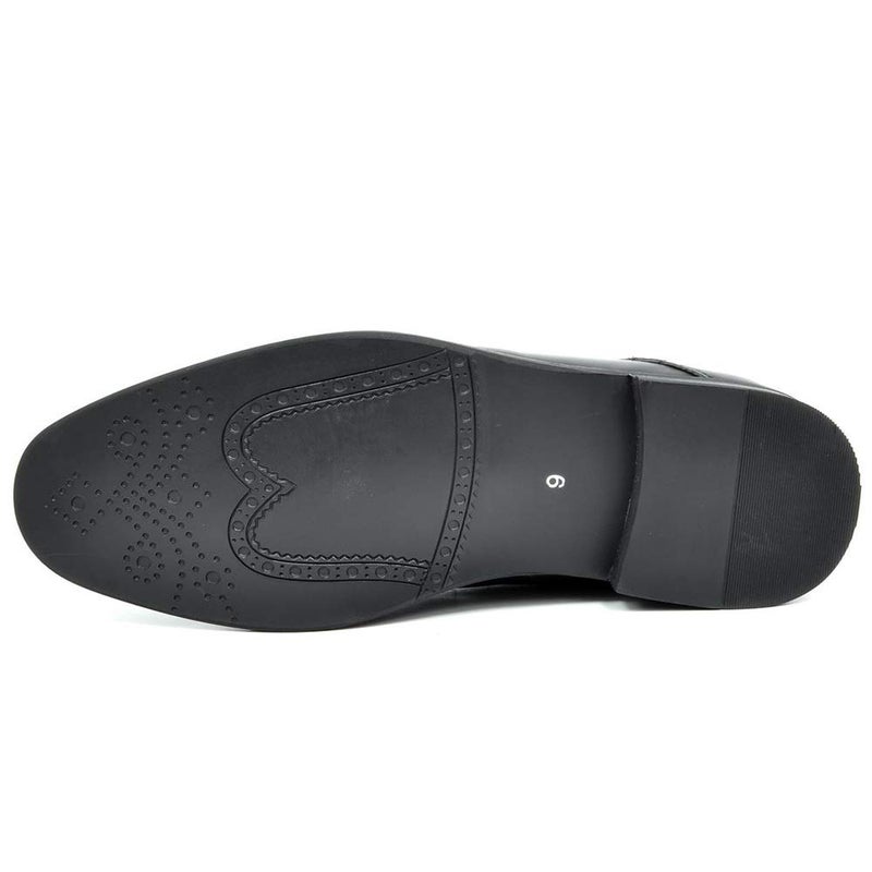Bruno Marc Mens Leather Lined Dress Shoes, Black - 6.5 (Oxford) - Image 5